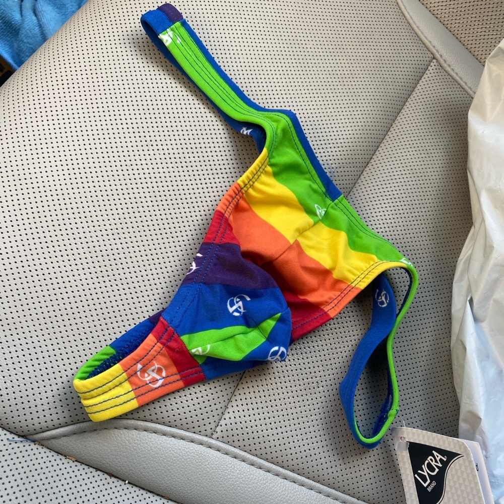 Joe Snyder Colorful Rainbow thong large